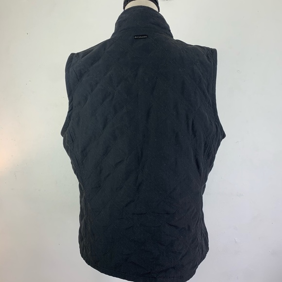 Columbia Women’s Black Microfiber Zippered Vest Size L - Picture 3 of 10
